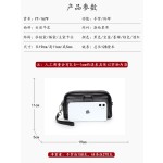 2026新款女士真皮手拿包链条小方包头层牛皮双拉链隔层女款手机包